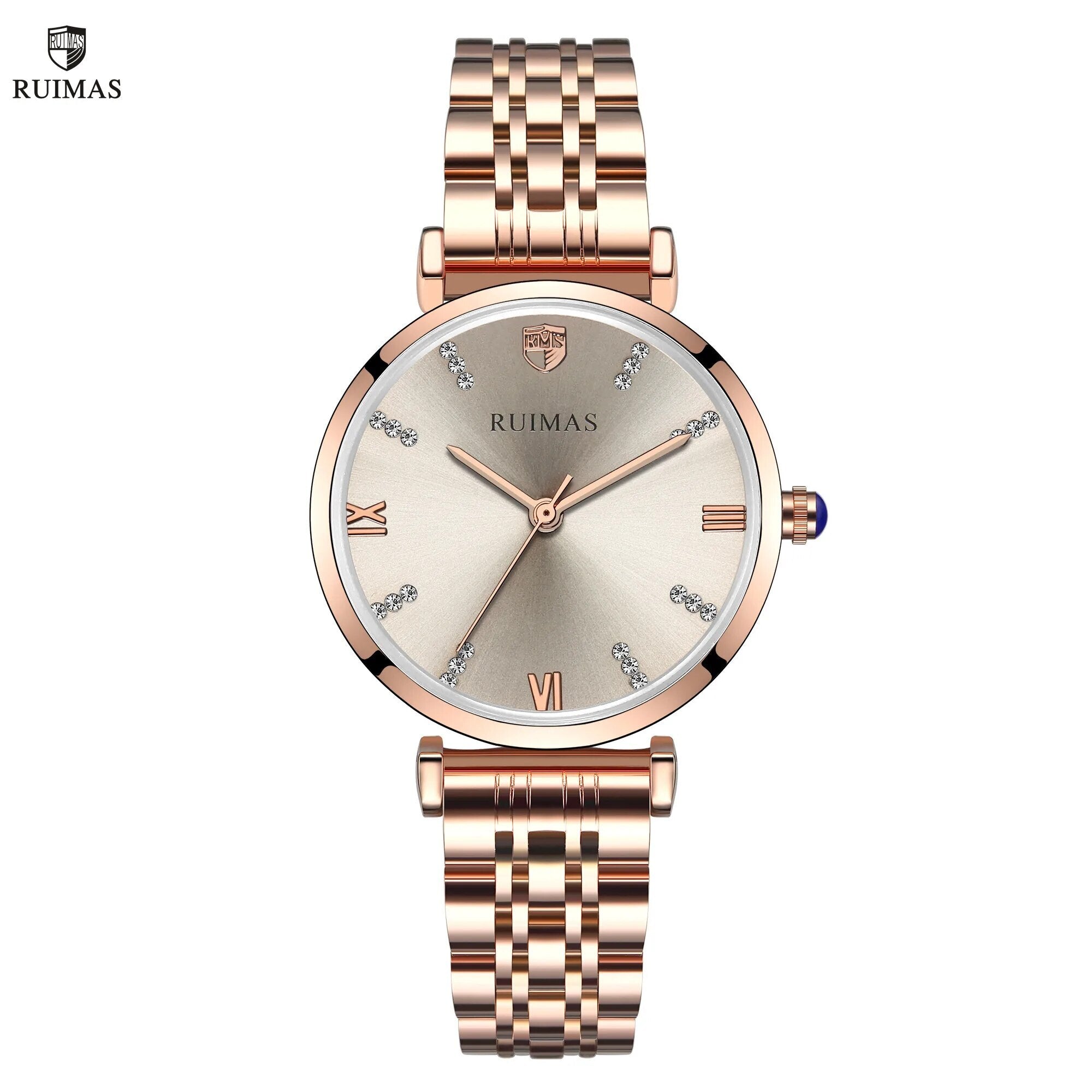 RUIMAS Women Watches Top Brand Luxury Quartz Watch Waterproof Fashion Ladies Wristwatch Stain Steel Dress Clock Reloj Mujer 536