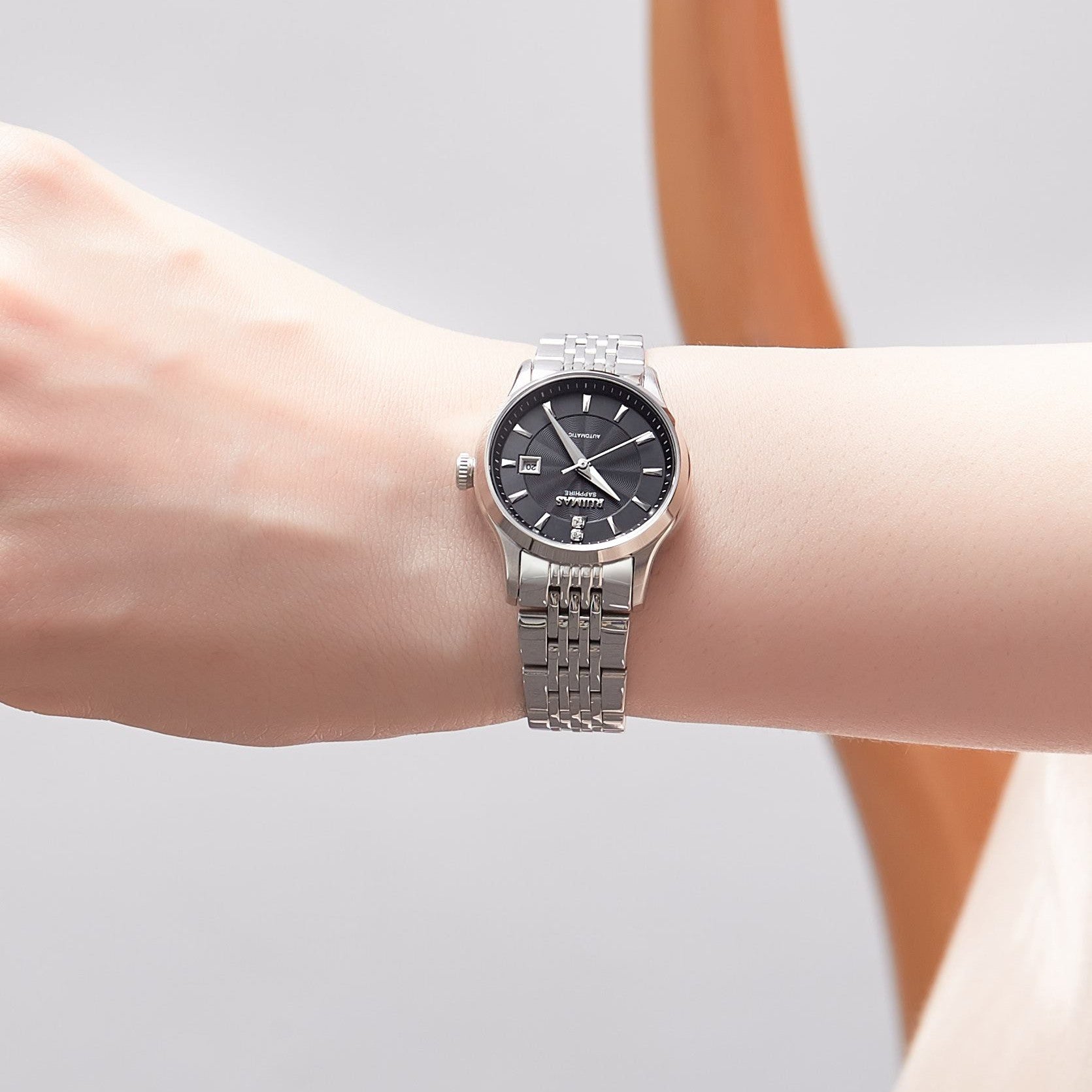 RUIMAS Brand Luxury Women Automatic Mechanical Watches Fashion Ladies Business Casual Wristwatch Sapphire Clock Reloj Mujer 6755