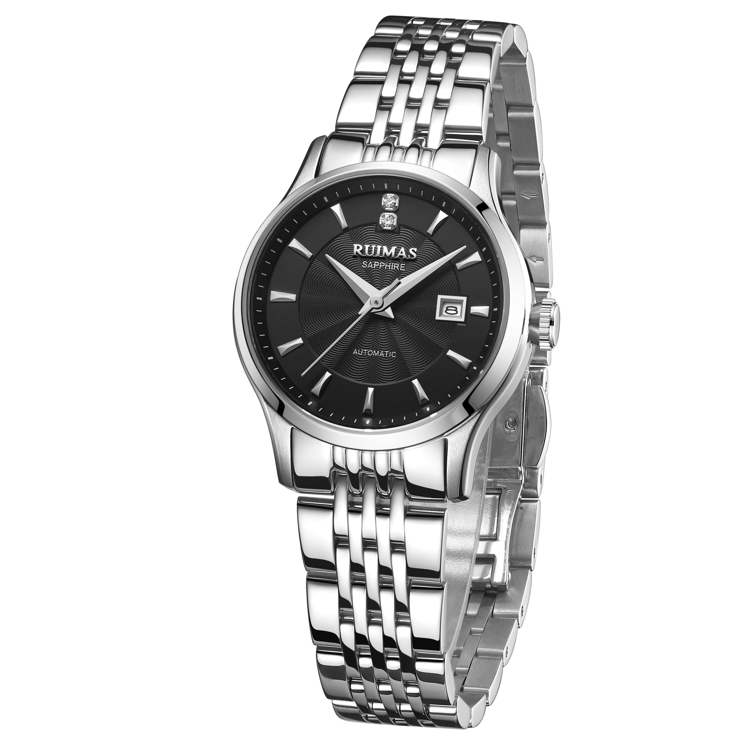 RUIMAS Brand Luxury Women Automatic Mechanical Watches Fashion Ladies Business Casual Wristwatch Sapphire Clock Reloj Mujer 6755